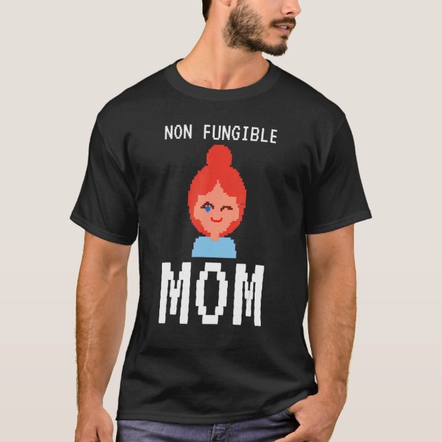 NFT Non Fungible Mum Cryptocurrency Token Trader C T-Shirt (Front)