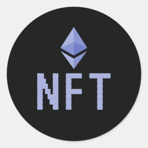 NFT Non-Fungible Token NFTs Funny Classic Round Sticker