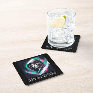 NFT or Nuthin'—The Must-Have for Crypto Enthusiast Square Paper Coaster