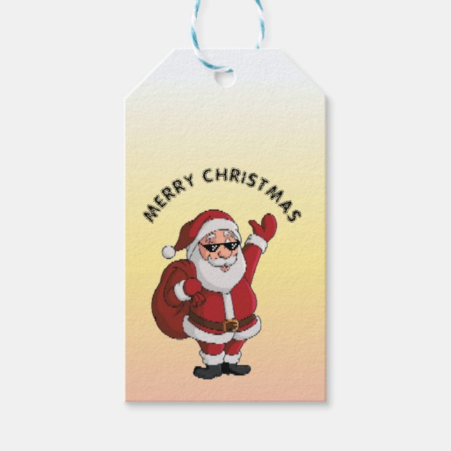 NFT Santa Claus Christmas  Gift Tags (Front)