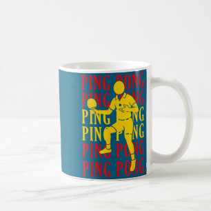 Ng Ng Table Tennis Player Fans Child Man Retro Coffee Mug