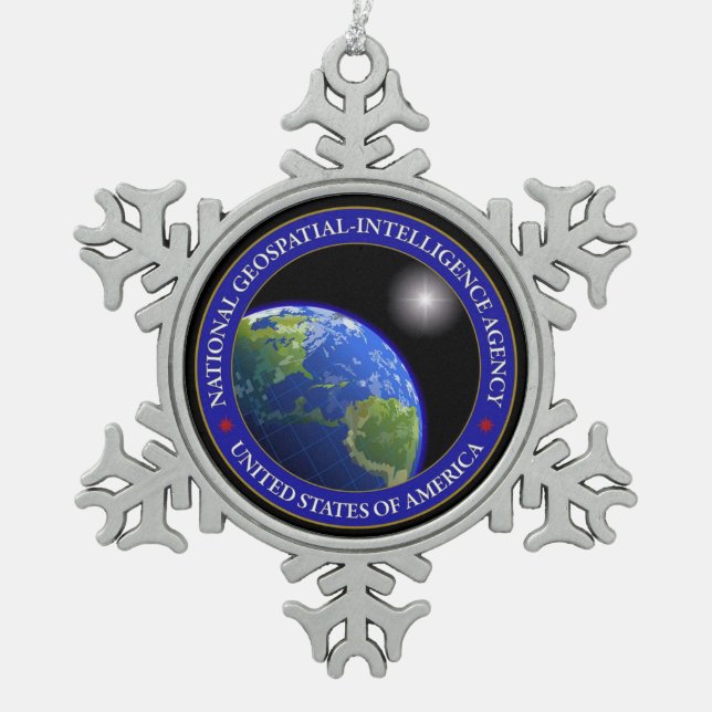 NGA SNOWFLAKE PEWTER CHRISTMAS ORNAMENT (Front)