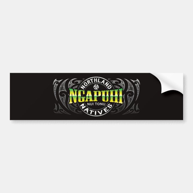 Ngapuhi Lifer Chrome Bumper Sticker (Front)