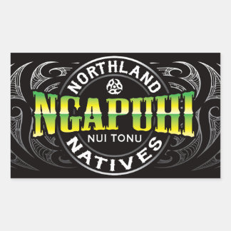 Ngapuhi Lifer Chrome Rectangular Sticker