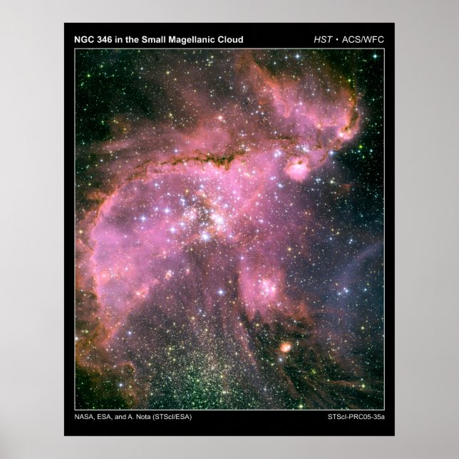 NGC346InTheSmallMagellanicCloud-20 Poster (Front)
