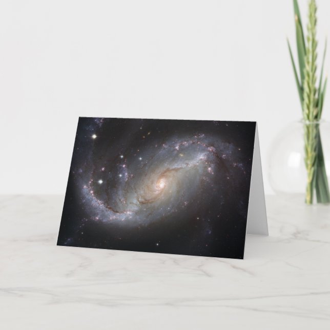 NGC 1672 Barred Spiral Galaxy Card (Front)