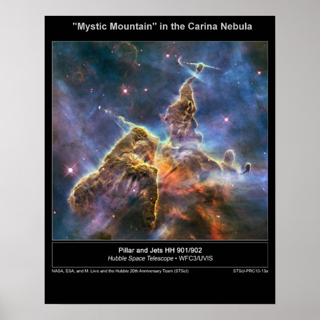NGC-3372 "Mystic Mountain" Poster (Front)