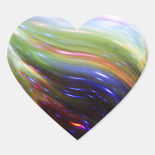 NGC 346 Colours Heart Sticker