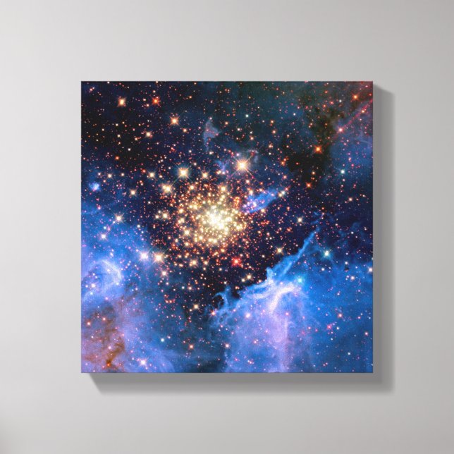 NGC 3603 Star Cluster - NASA Hubble Space Photo Canvas Print (Front)