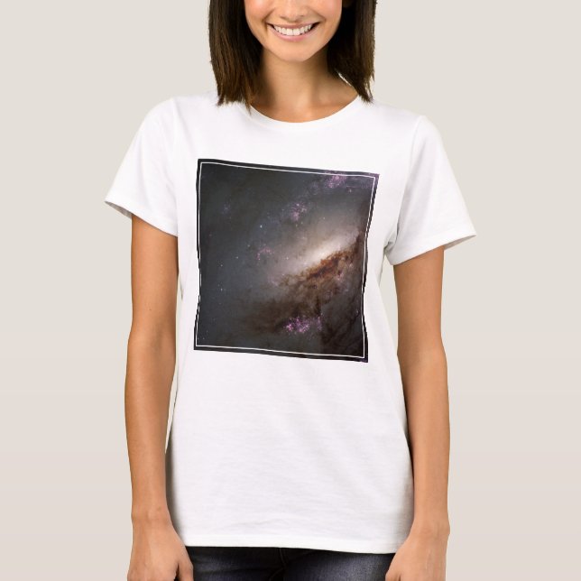Ngc 4258 Undergoing Intense Star Formation. T-Shirt (Front)
