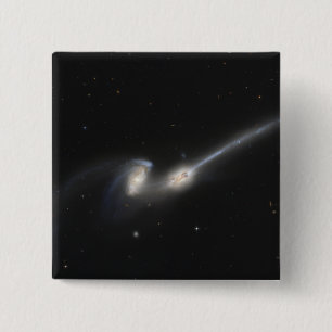 NGC 4676, also known as the Mice Galaxies 15 Cm Square Badge