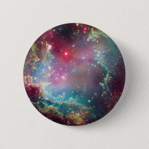 NGC 602 Star Cluster Galaxy Space Astronomy Round 6 Cm Round Badge