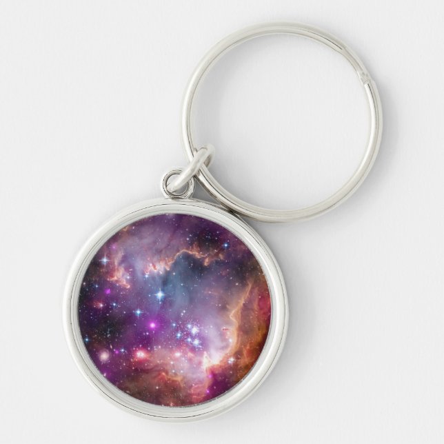 NGC 602 Star Formation - NASA Hubble Space Photo Key Ring (Front)