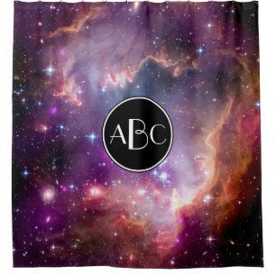 NGC 602 Star Formation with Custom Monogram Shower Curtain