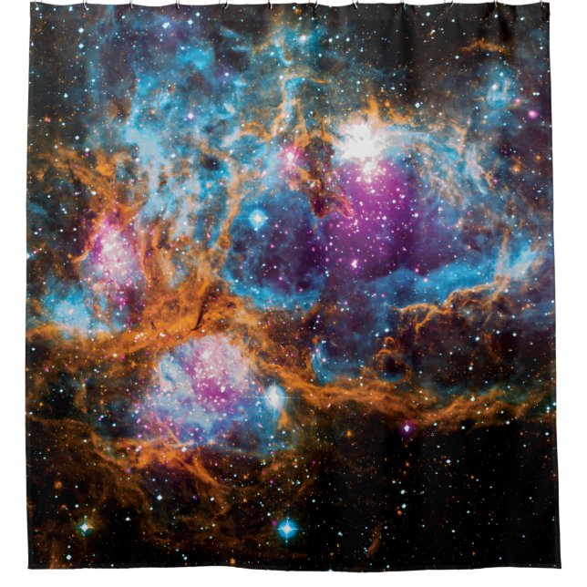 NGC 6357 Star Forming Region Colourful Space Photo Shower Curtain (Front)