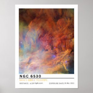 NGC 6530 Space Education Poster