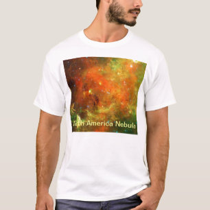 NGC 7000 North America Nebula Enhance Colours Nasa T-Shirt