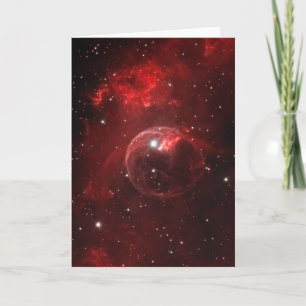 NGC 7635 Bubble Nebula Cassiopeia Card