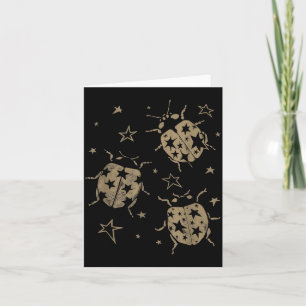 Nge 2000s Ladybug Alt 90s Vintage Star Dots N Y2k Card