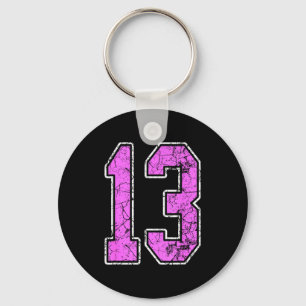 Nge Nk And Nk Number 13 Jersey Player Uniform #13  Key Ring