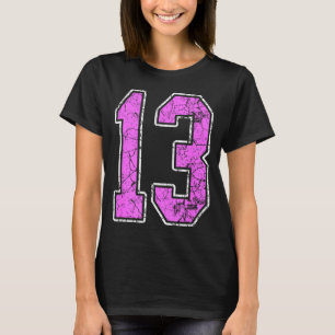 Nge Nk And Nk Number 13 Jersey Player Uniform #13  T-Shirt