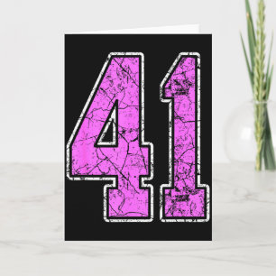 Nge Nk And Nk Number 41 Jersey Player Uniform #41  Card