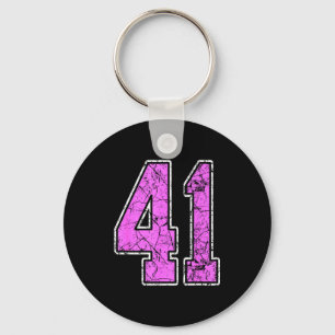 Nge Nk And Nk Number 41 Jersey Player Uniform #41 Key Ring