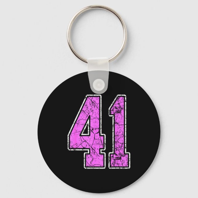 Nge Nk And Nk Number 41 Jersey Player Uniform #41  Key Ring (Front)