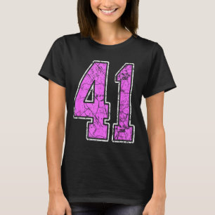 Nge Nk And Nk Number 41 Jersey Player Uniform #41  T-Shirt
