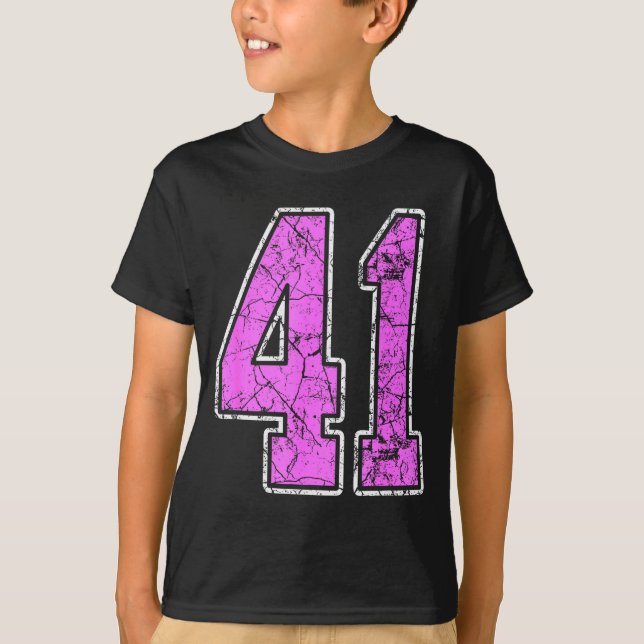 Nge Nk And Nk Number 41 Jersey Player Uniform #41  T-Shirt (Front)