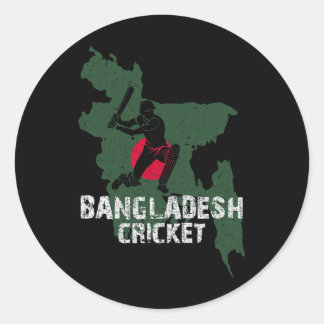 Ngladesh Cricket Shirt Gifts For Ngladeshi Map Fan Classic Round Sticker