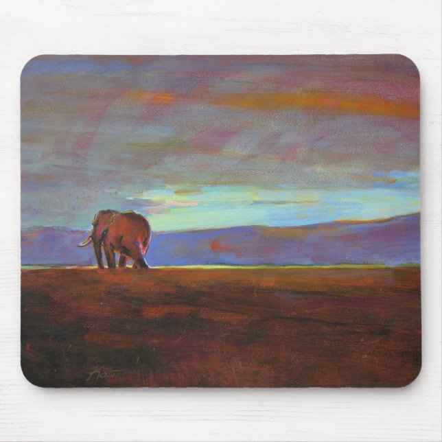 'Ngorongoro Sunset' Mouse Mat (Front)