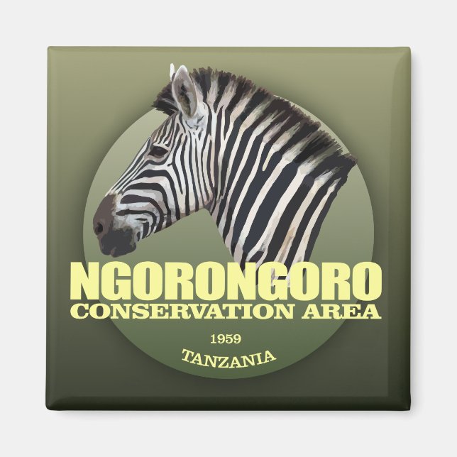 Ngorongoro (zebra) WT Magnet (Front)