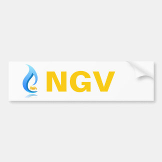 NGV Bumper Sticker Natural Gas Vehicle