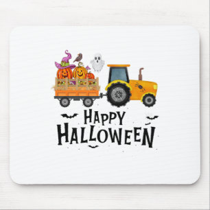 Ngxr Tractor Farmer Happy Halloween Pumpkin Fall A Mouse Mat