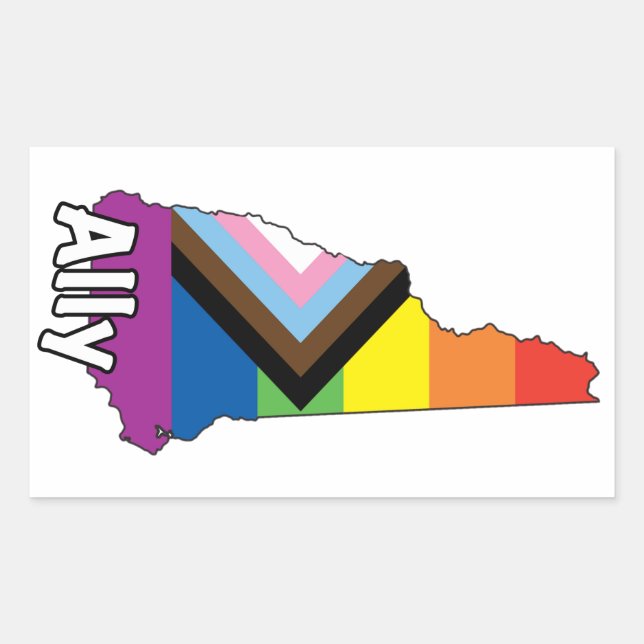 NH Ally Rectangular Sticker (Front)