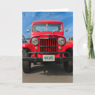 NH Antique Car Blank Greeting   Card