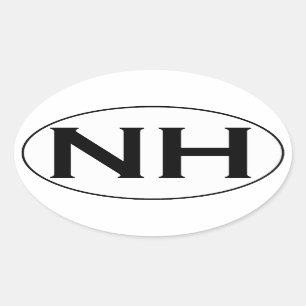NH Oval Logo Sticker