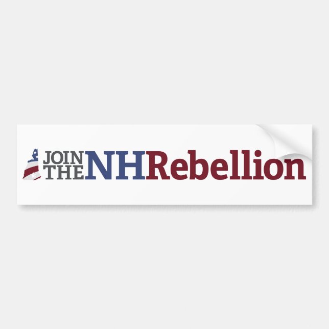NH Rebellion Bumper Sticker (Front)