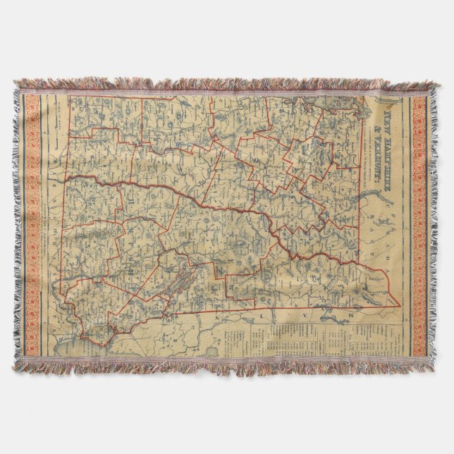 NH, Vt Throw Blanket (Front)