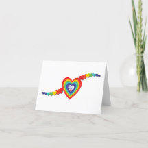 NHS Rainbow Hearts Thank You Card