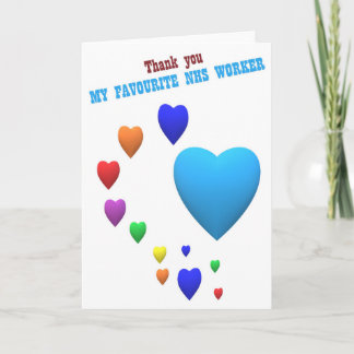 NHS, thank you Card