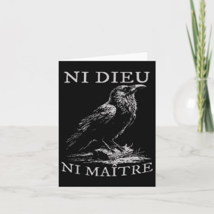 Ni Dieu Ni Maître Anti-authoritarian No King  Card