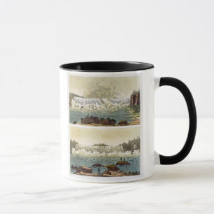 Niagara Falls, 1818 (colour engraving) Mug