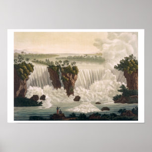 Niagara Falls, 1818, from 'Le Costume Ancien et Mo Poster