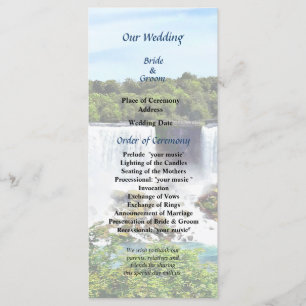 Niagara Falls American and Bridal Veil  Falls Programme