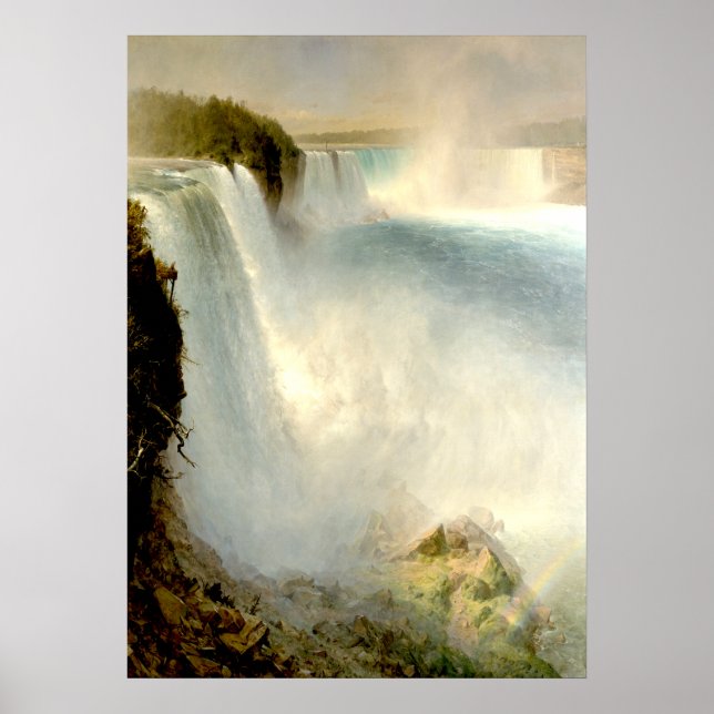 Niagara Falls, American Side by Frederic Church Poster (Front)