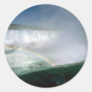 Niagara Falls and Maid of the Mist, New York, USA Classic Round Sticker
