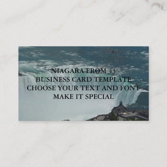 NIAGARA FALLS BUSINESS CARD TEMPLATE (Front)