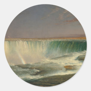 Niagara Falls by Frederic Edwin Church Classic Round Sticker
